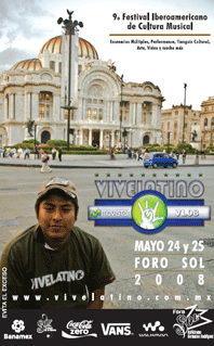 Cartel Vive Latino 2008