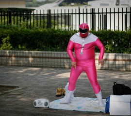 Power Ranger en licra